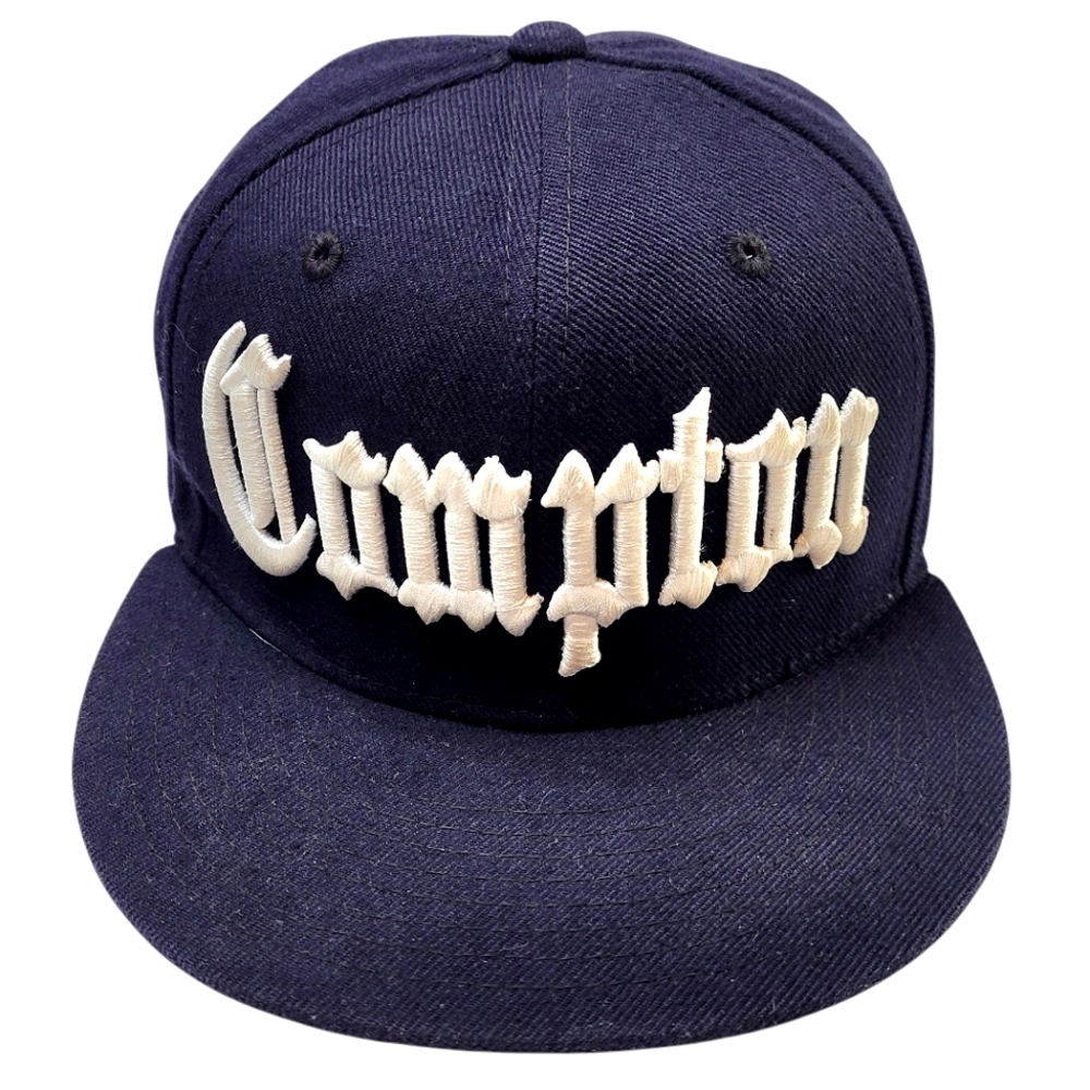 Compton Hat Ball Cap Blue White Snapback Embroidered Adjustable Nothing Nowhere